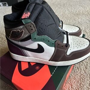Nike Air Jordan 1 Retro OG Men's Multicolor High-Top Sneakers - Brand New